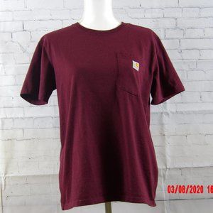 Women's Burgandy Carhartt Original Fit T-Shirt